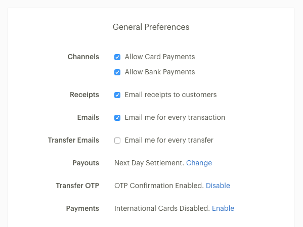 ImageFile: Paystack general preference