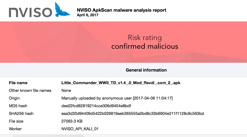 ImageFile: Nviso result