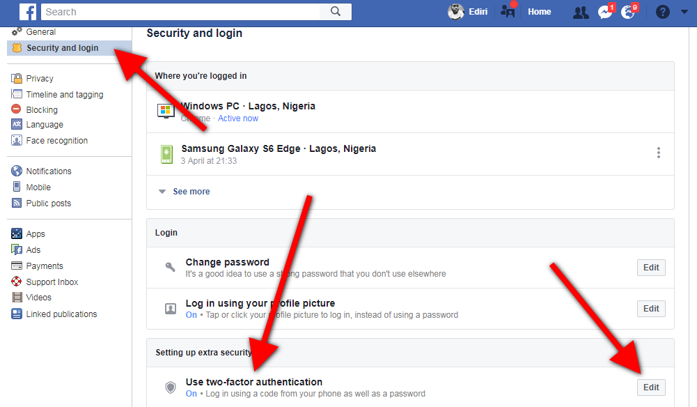 Two-factor authentication