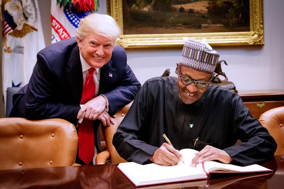 Trump smiling hard