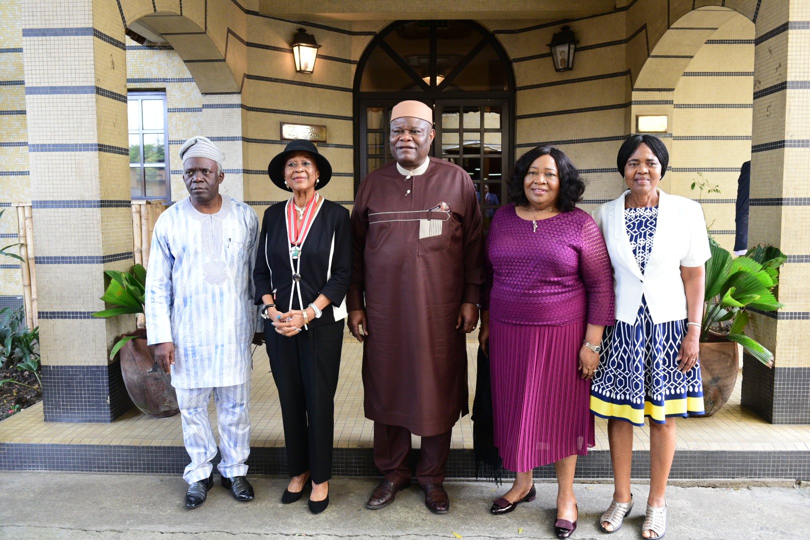 Femi Falana (Guest Speaker), Chief Folake Solanke (Chairman), Bishop Mike Okonkwo, Bishop Peace Okonkwo and Akachi Ezigbo at 20th Mike Okonkwo Annual Lecture (2019)