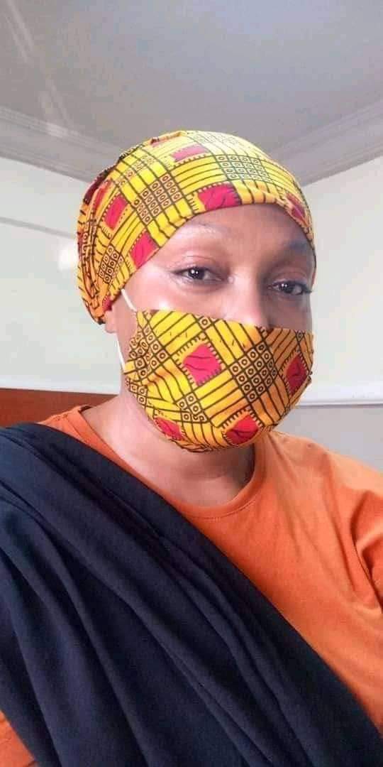 Face mask headtie matching