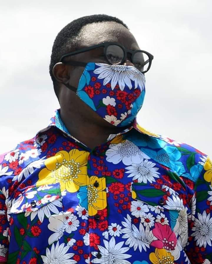 Ben Ayade is Nigeria's official face mask runway model