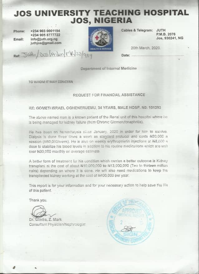 Israel Gometi UNIJOS
