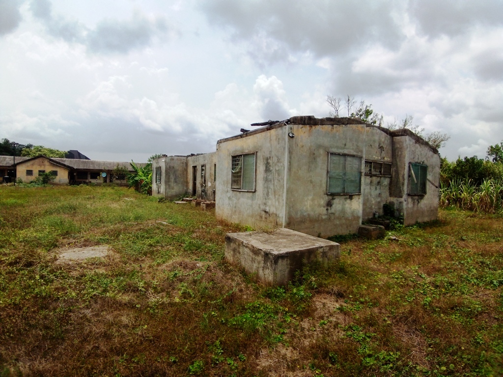 Another dilapidated building that is meant to be the nurses quarters of the Odi General Hospital