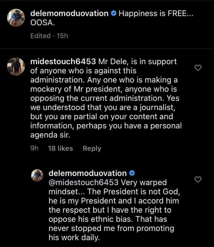 Buhari is not God, I have the right to oppose his ethnic bias - Dele Momodu