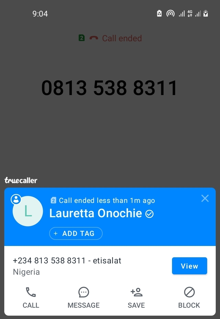 Truecaller: Lauretta Onochie
