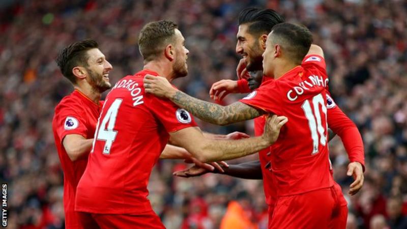 Fantastic Liverpool top table, thrash watford 6-1