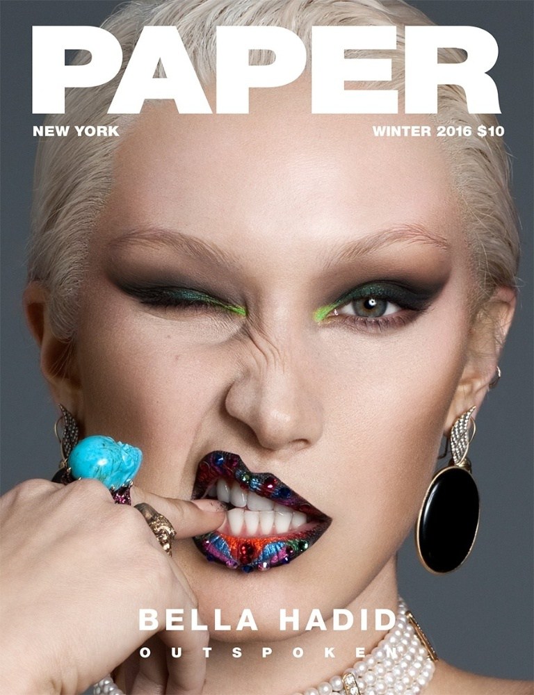 Bella Hadid shows off her pierced nipple in new magazine shoot