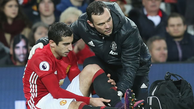 Henrikh Mkhitaryan sidelined until boxing day