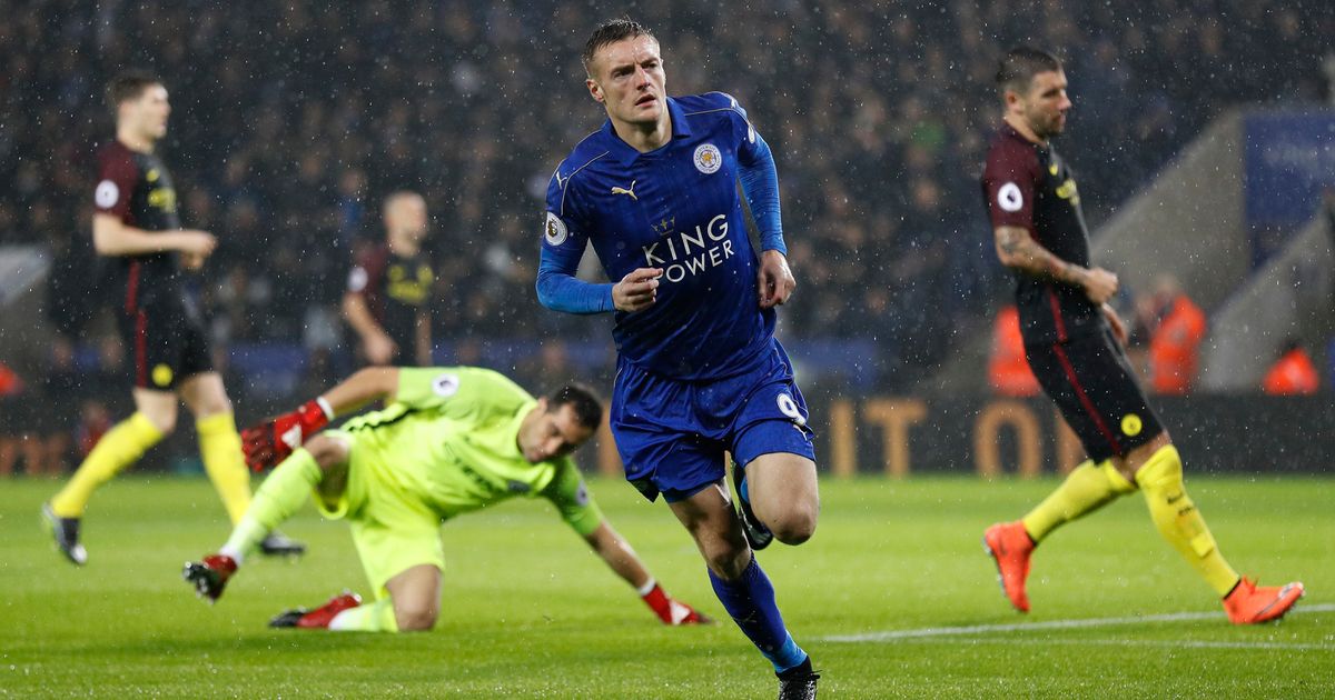 Vardy bags hat trick as Leicester City outclass Man City