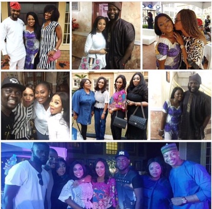 Toke Makinwa and others storm Funke Akindele’s house warming party