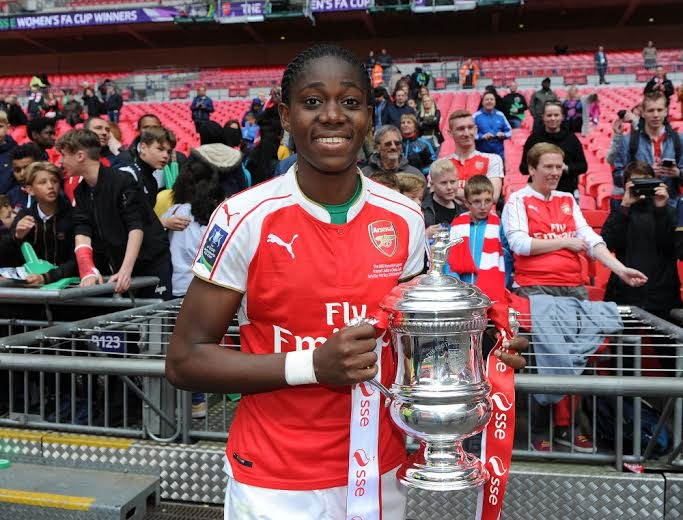 Oshoala completes transfer to China club, dumps Arsenal Ladies