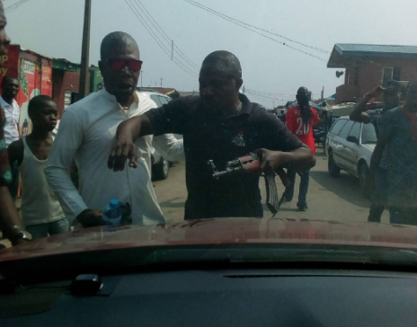 Watch face-off between African China, police officer