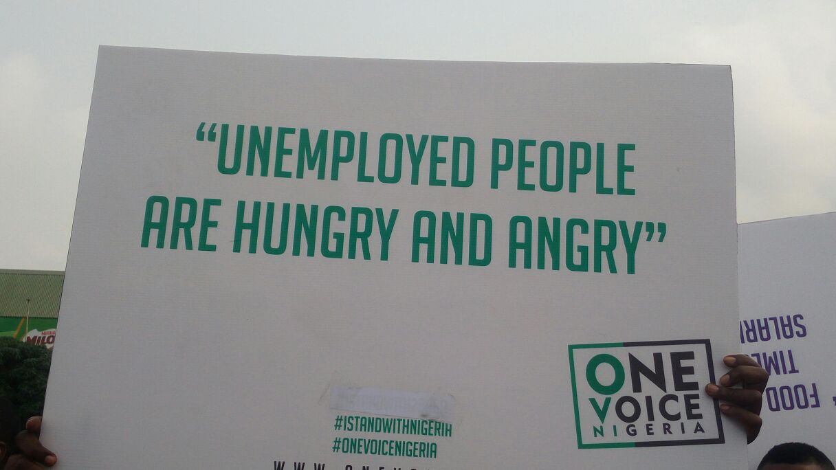 ImageFile: VIDEO: Unemployed people are hungry and angry - #iStandWithNigeria protest boils