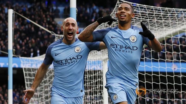 Gabriel Jesus grabs late winner as City beats Swansea 2-1