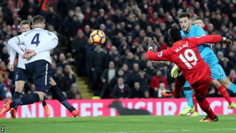 Mane's quickfire double sees Liverpool past Spurs