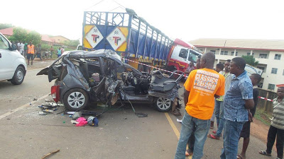 Truck crushes 10 to death after break failure in Ondo