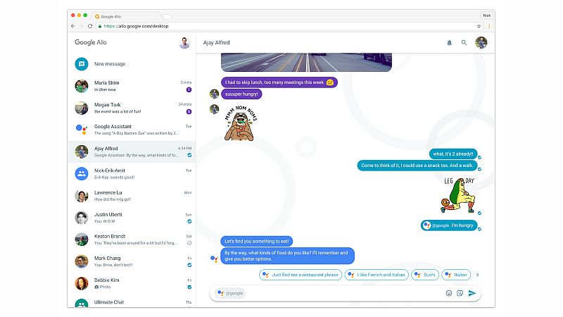 ImageFile: Google Allo looks set to add WhatsApp-like web client