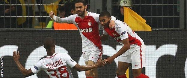 Monaco edge Dortmund in thrilling first-leg tie