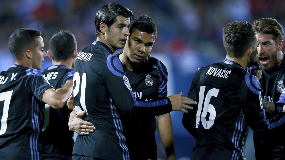 Morata hat trick takes Real Madrid back to the top