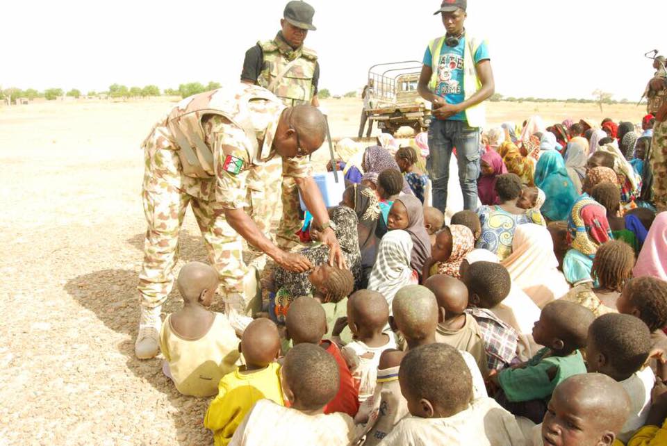 Photos: Troops rescue 998 from Boko Haram’s den, destroy bomb factory