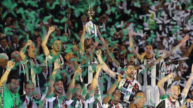 Juventus win Coppa Italia - the first leg of a potential treble