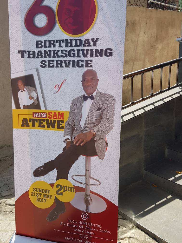 In photos: Pastor Sam Atewe celebrates 60th birthday