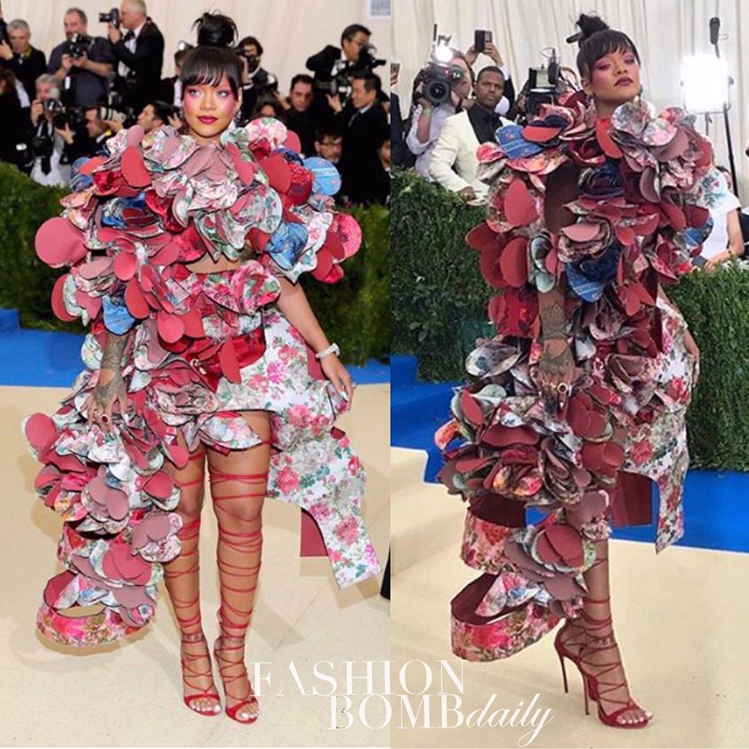 Rihanna causes commotion over outrageous outfit