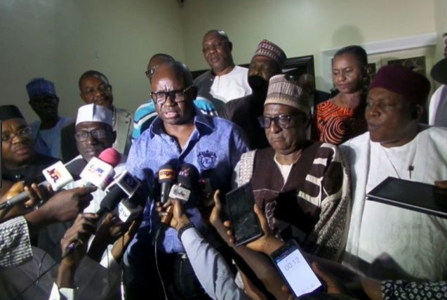 PDP crisis: Fayose, Wike, Bode George, others storm S/Court