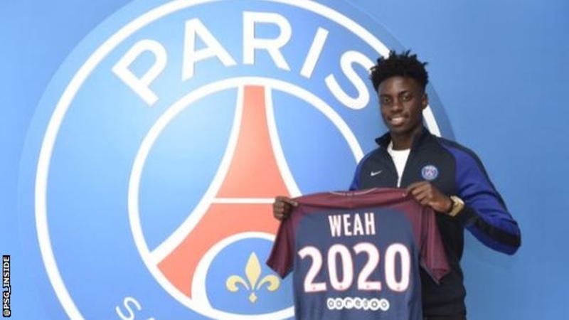 George Weah's son Timothy signs for Paris St-Germain