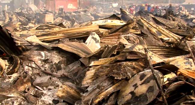 Fire razed over 1000 Shops At Kaduna Market