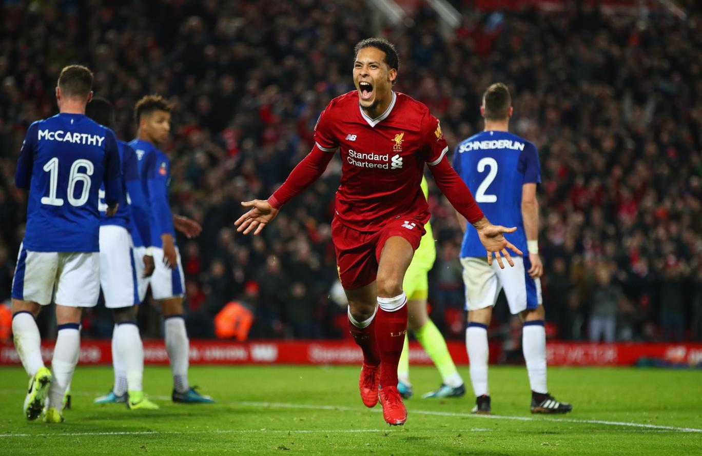 New signing Van Dijk’s header wins it for Liverpool