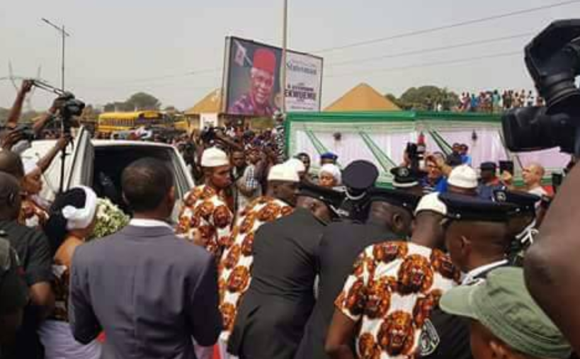 Remains of Ekwueme arrives Anambra for burial