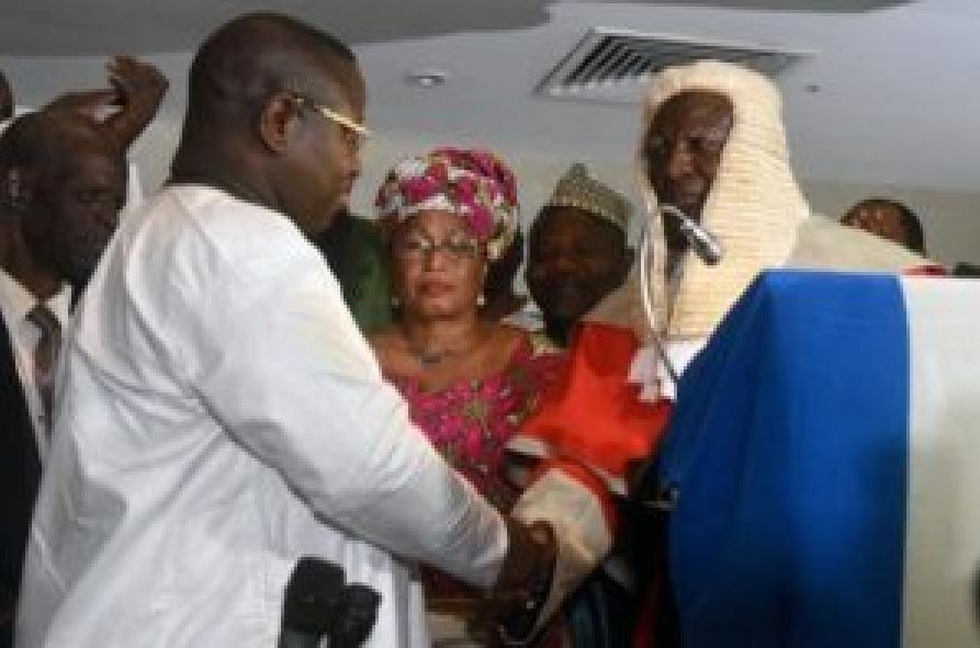 Sierra Leone swears in Maada Bio as president