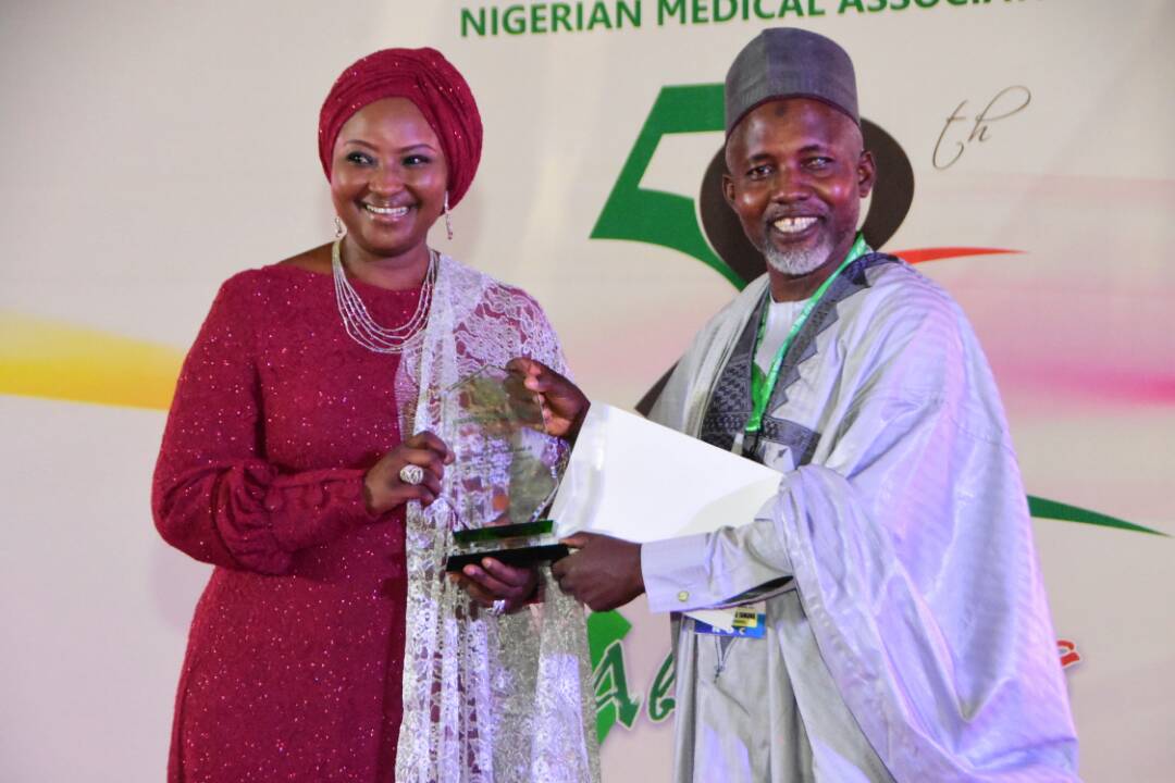 Bagudu’s wife, Zainab bags NMA merit award [Photos]