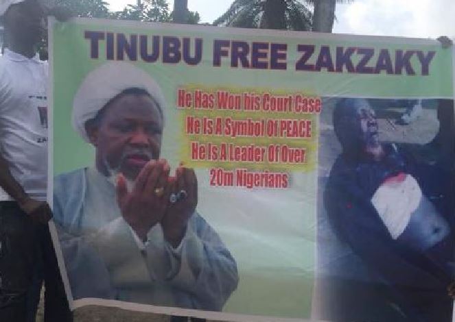 Shiites protesters storm Tinubu’s residence, demand release of El-Zakzaky [Photos]