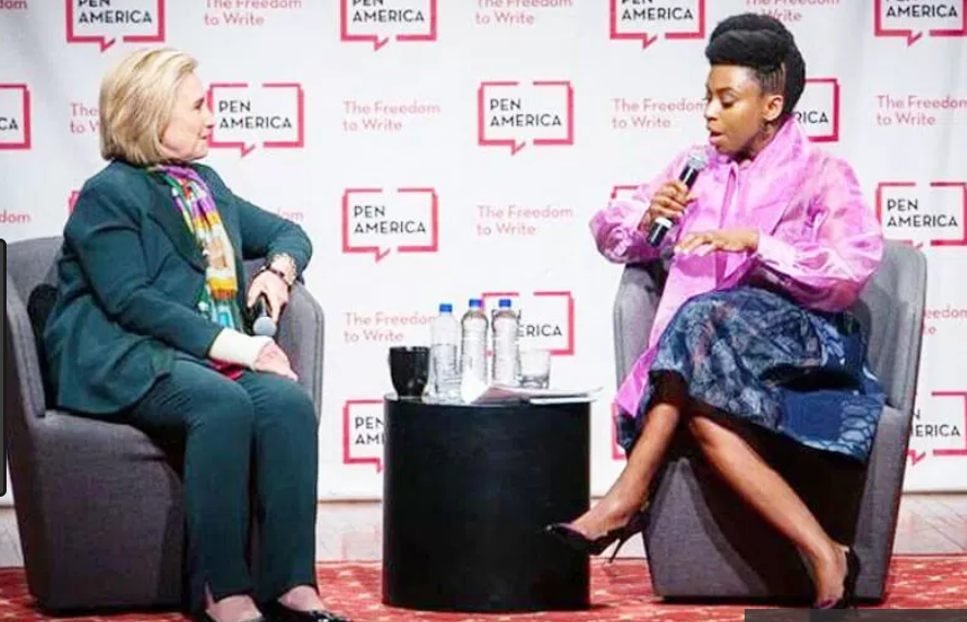 Hillary Clinton updates Twitter bio after session with Chimamanda Adichie