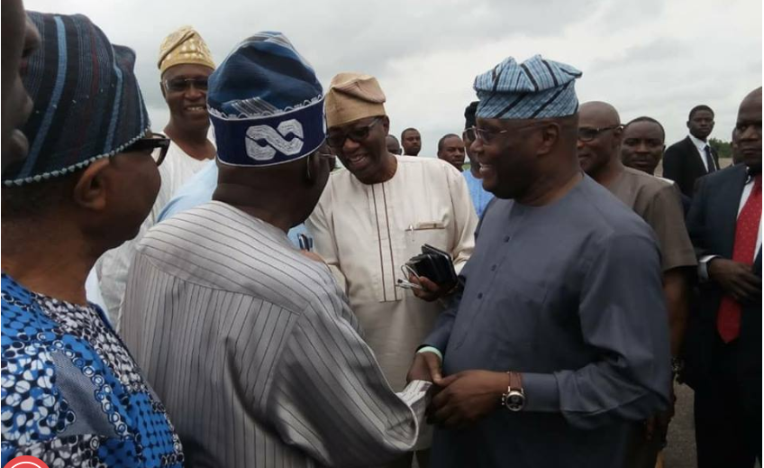 TRENDING VIDEO: Jitters as APC’s Tinubu welcomes PDP’s Atiku on ex-VP’s return to Nigeria