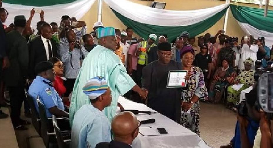 BREAKING: INEC issues certificate of return to Kayode Fayemi