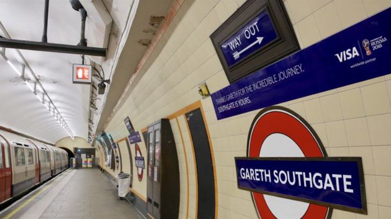 World Cup: London rail station renamed after Gareth Southgate