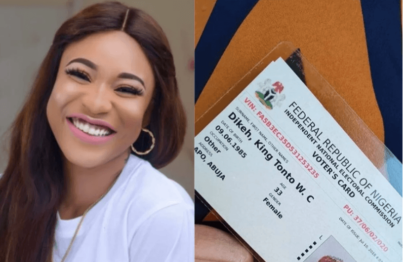 Tonto Dikeh finally changes name
