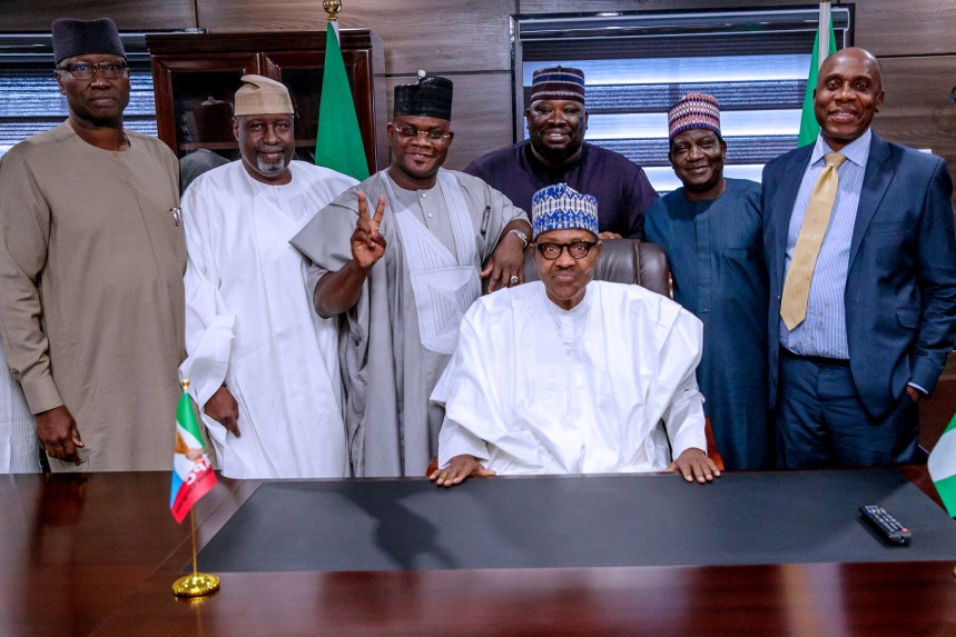 2019: Amid defection gales, Buhari visits renovated campaign office, expresses satisfaction [Photos]