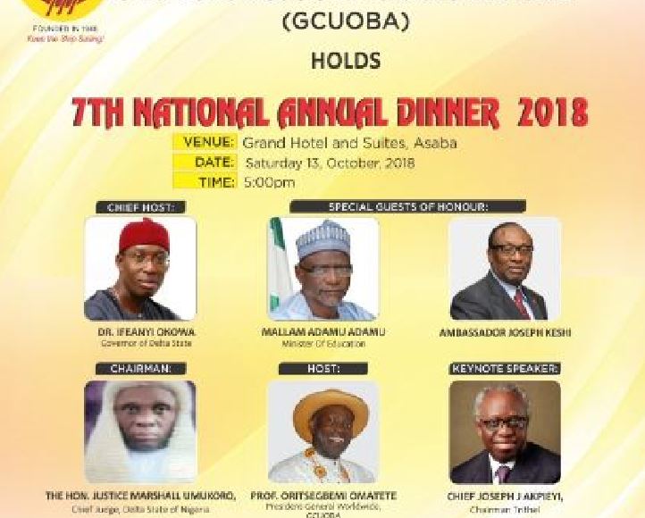 GUOBA holds seventh annual national dinner October 13