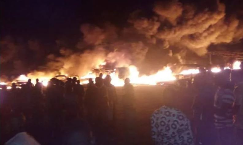 Passengers stranded as petroleum tanker explodes on Lagos-Ibadan expressway