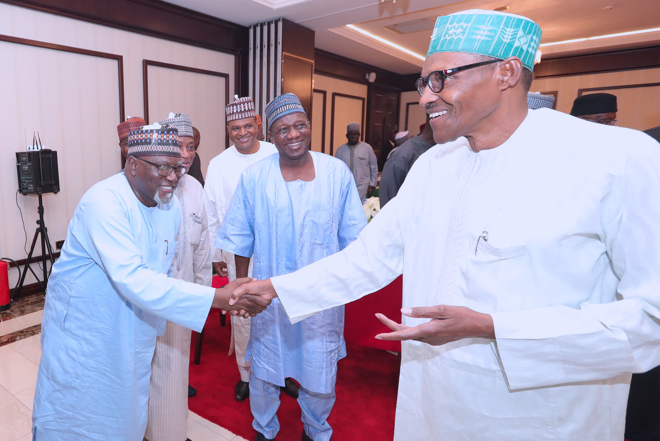 Senate Invasion: Buhari meets sacked DSS DG, Daura in Aso Rock