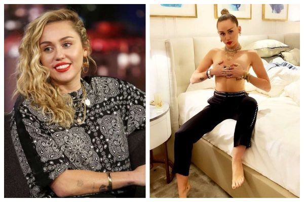 Amazing! Miley Cyrus poses topless