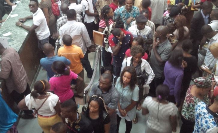 [Video] Customers of Polaris bank panic over technical shutdown