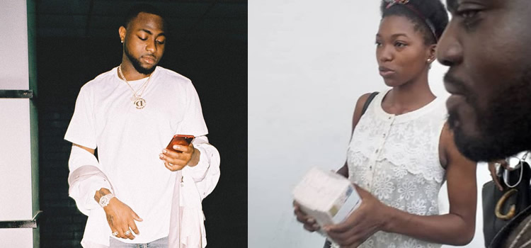 Davido rewards female fan with one million naira[VIDEO]