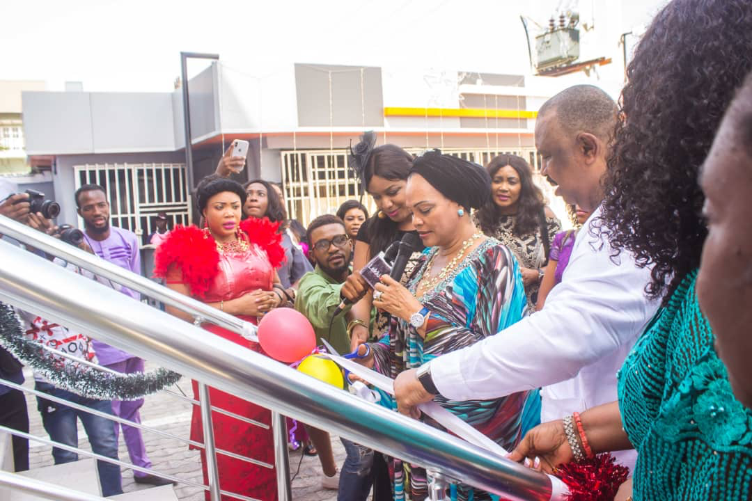 [Photos] Aviation expert opens multi-million Naira plaza in Lekki